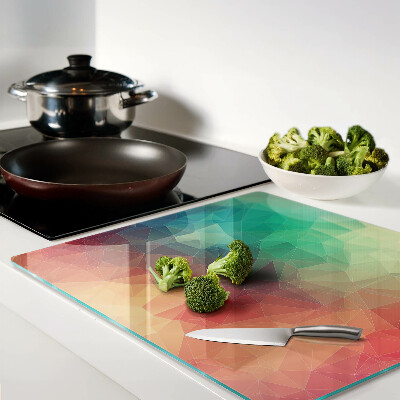 Glass kitchen board Abstract geometric pattern