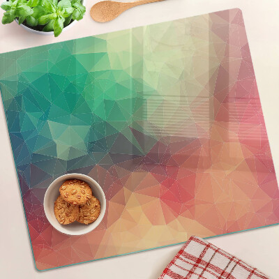 Glass kitchen board Abstract geometric pattern