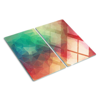 Glass kitchen board Abstract geometric pattern