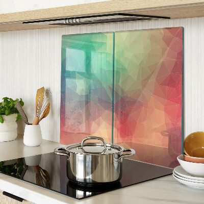 Glass kitchen board Abstract geometric pattern