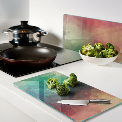 Glass kitchen board Abstract geometric pattern