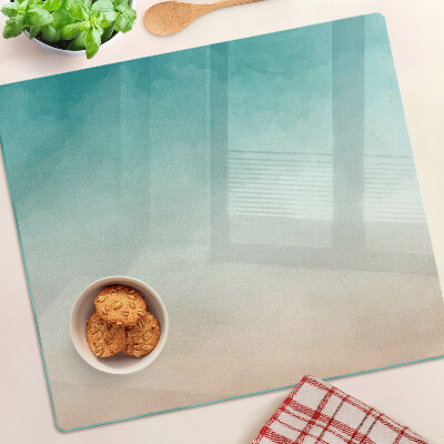 Glass chopping board Blue and orange gradient