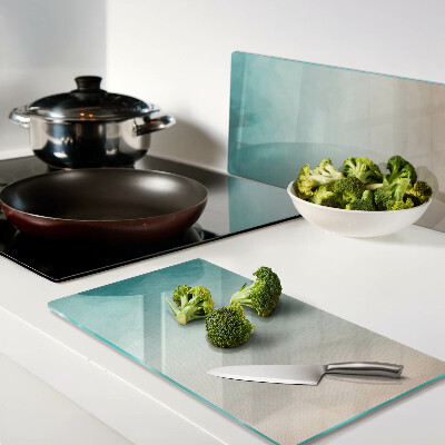 Glass chopping board Blue and orange gradient