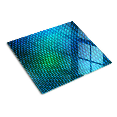 Glass chopping board Color gradient in shades of blue