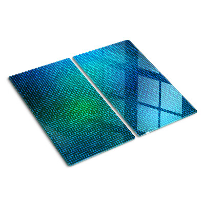 Glass chopping board Color gradient in shades of blue