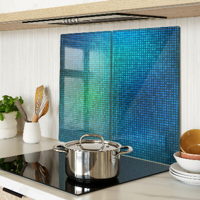 Glass chopping board Color gradient in shades of blue
