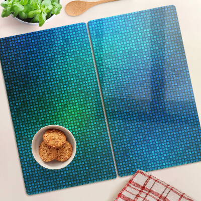 Glass chopping board Color gradient in shades of blue