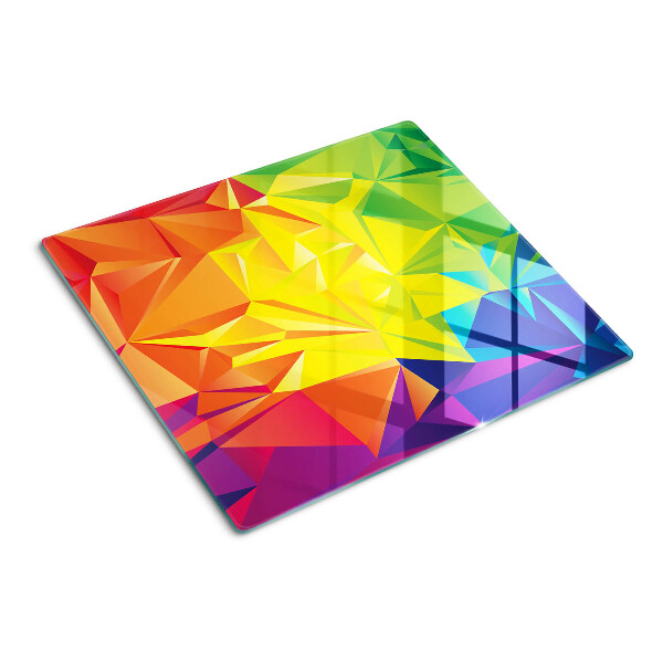 Glass kitchen board Color geometry