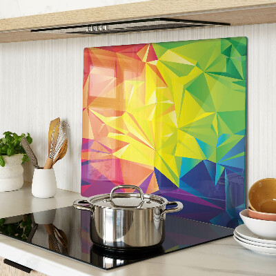 Glass kitchen board Color geometry