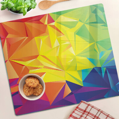 Glass kitchen board Color geometry