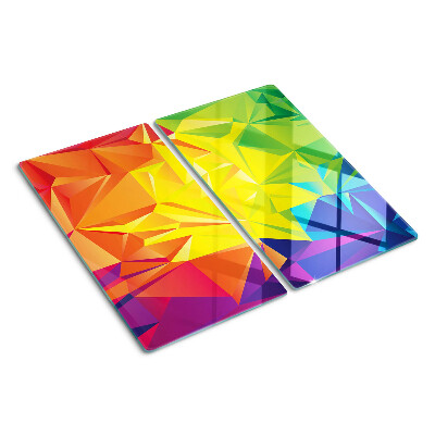 Glass kitchen board Color geometry
