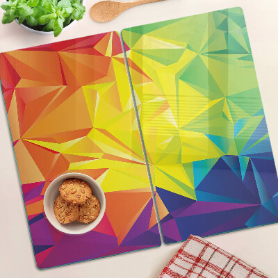 Glass kitchen board Color geometry