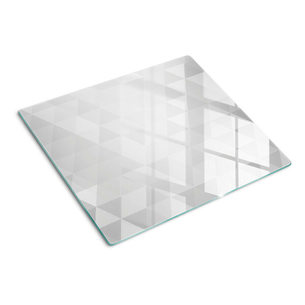 Glass chopping board Geometric patterns in shades of gray