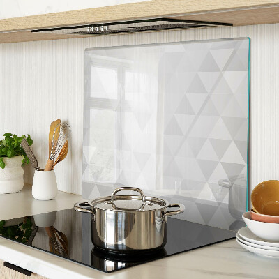 Glass chopping board Geometric patterns in shades of gray