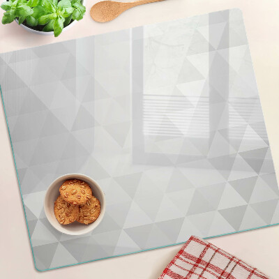 Glass chopping board Geometric patterns in shades of gray