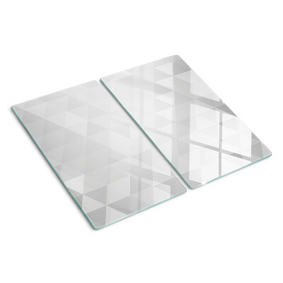 Glass chopping board Geometric patterns in shades of gray