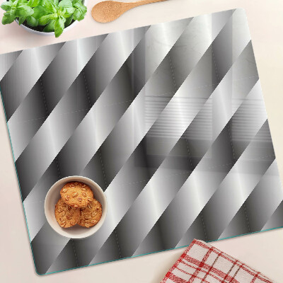 Glass chopping board Geometric patterns in shades of gray
