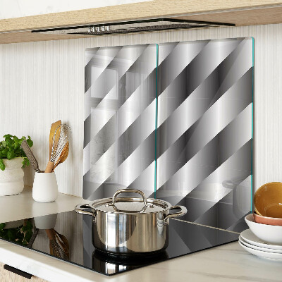 Glass chopping board Geometric patterns in shades of gray