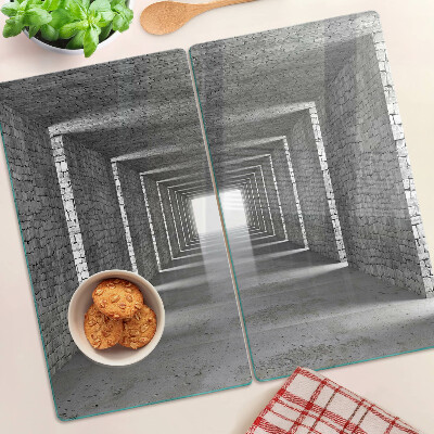 Glass chopping board The illusion of depth in architecture