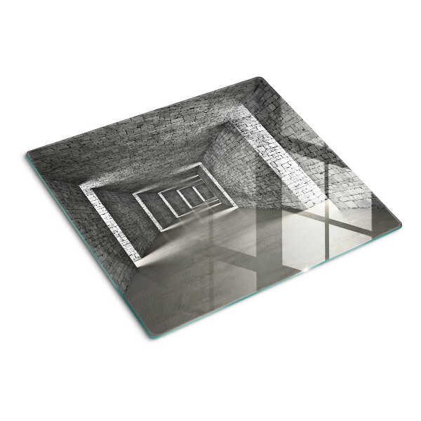 Glass kitchen board The illusion of space in architecture