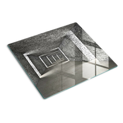 Glass kitchen board The illusion of space in architecture