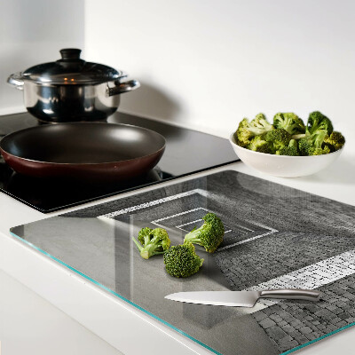 Glass kitchen board The illusion of space in architecture