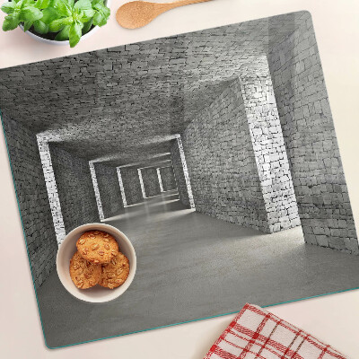 Glass kitchen board The illusion of space in architecture