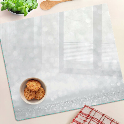 Glass kitchen board Glittering bokeh with light effect