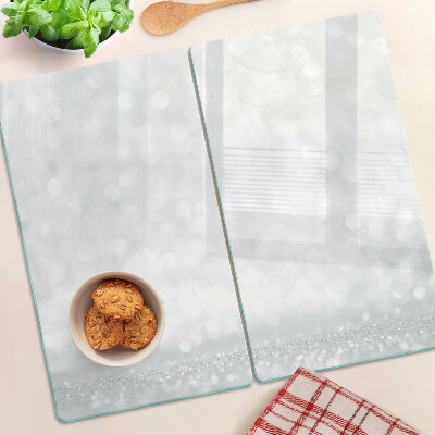 Glass kitchen board Glittering bokeh with light effect