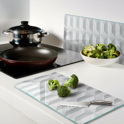 Glass chopping board 3D Cube Geometry