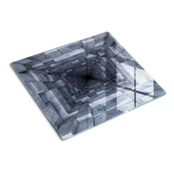 Glass chopping board Deep Hole Illusion