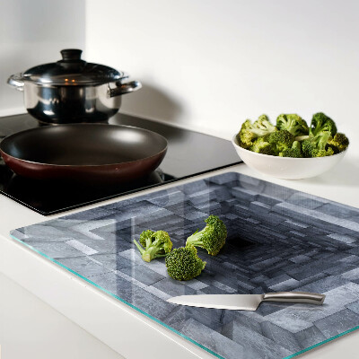 Glass chopping board Deep Hole Illusion