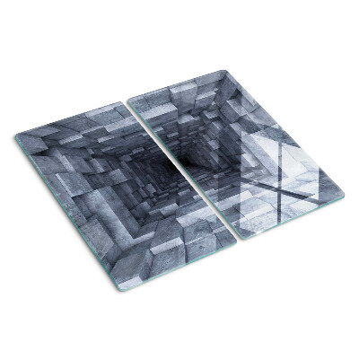 Glass chopping board Deep Hole Illusion