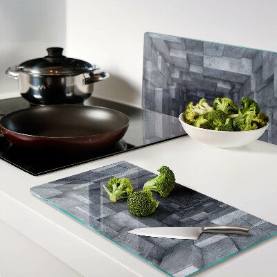 Glass chopping board Deep Hole Illusion
