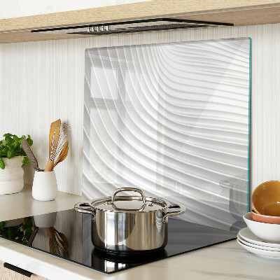 Glass chopping board Waves and lines in shades of gray