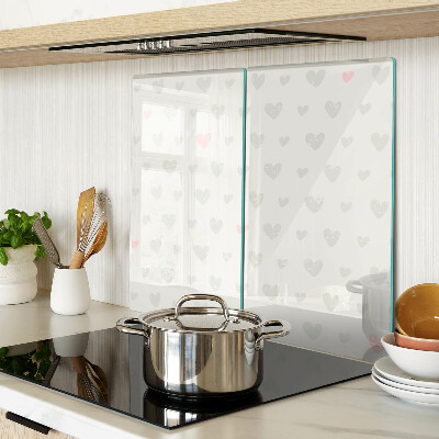 Glass chopping board Hearts in different colors