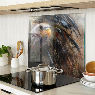 Glass kitchen board Eagle in motion
