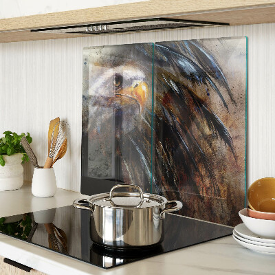 Glass kitchen board Eagle in motion