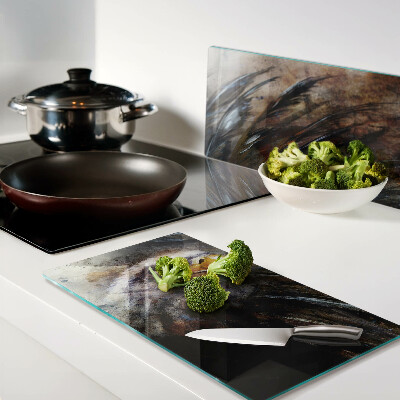Glass kitchen board Eagle in motion