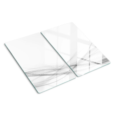 Glass chopping board Abstract lines and waves