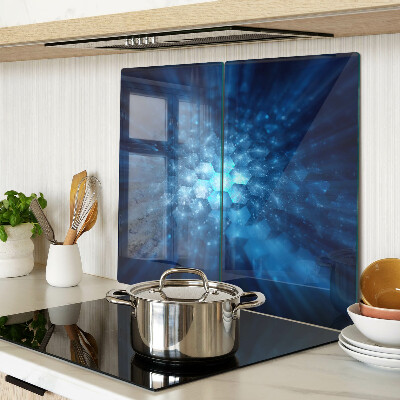 Glass chopping board Blue light rays