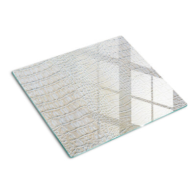 Glass kitchen board Crocodile skin pattern