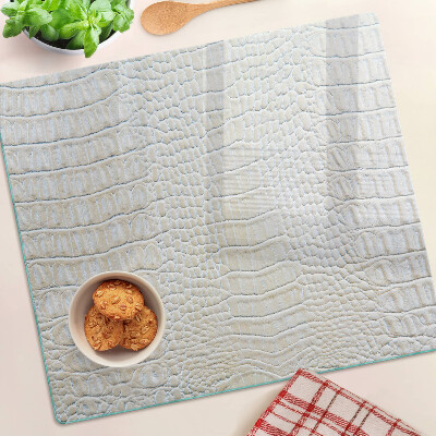 Glass kitchen board Crocodile skin pattern