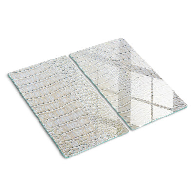 Glass kitchen board Crocodile skin pattern