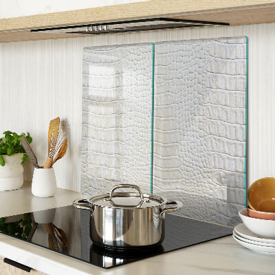 Glass kitchen board Crocodile skin pattern