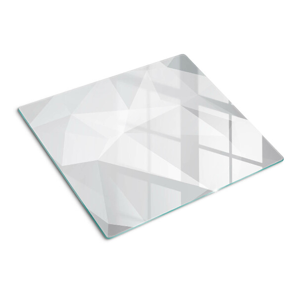 Glass chopping board Geometric shapes in shades of gray