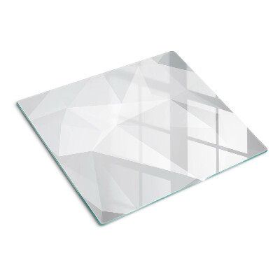 Glass chopping board Geometric shapes in shades of gray