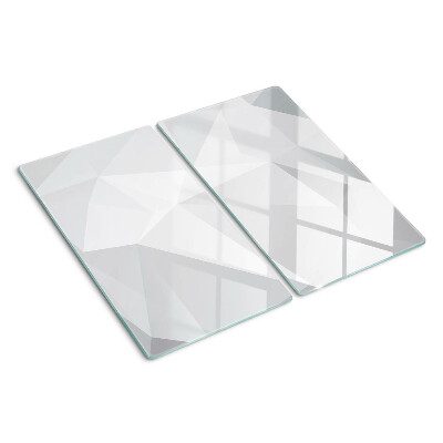 Glass chopping board Geometric shapes in shades of gray
