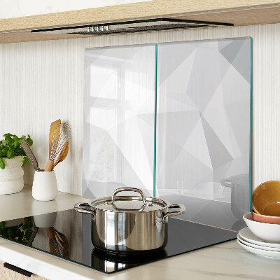 Glass chopping board Geometric shapes in shades of gray