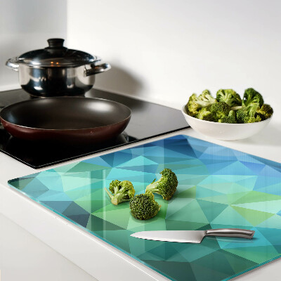 Glass chopping board Geometric abstract pattern